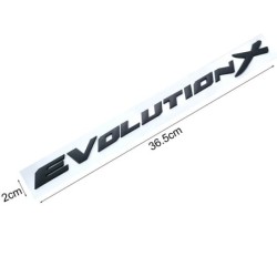 Decorative car emblem - plastic sticker - Evolution X lettersStickers