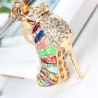 Crystal high heel pump shoe - keychainKeyrings