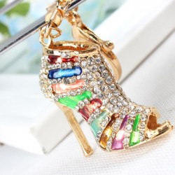 Crystal high heel pump shoe - keychainKeyrings