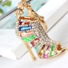 Crystal high heel pump shoe - keychainKeyrings