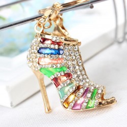 Crystal high heel pump shoe - keychainKeyrings