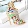 Crystal high heel pump shoe - keychainKeyrings