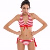 Sexy striped bikini setBeachwear