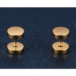 Round dumbbell - stainless steel earringsEarrings