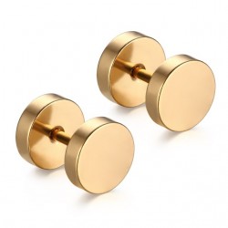 Round dumbbell - stainless steel earringsEarrings