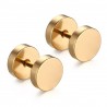Round dumbbell - stainless steel earringsEarrings