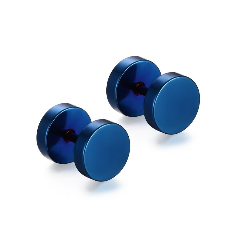 Round dumbbell - stainless steel earringsEarrings