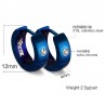 Small hoops earrings - with zirconia - stainless steelEarrings