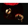 Small hoops earrings - with zirconia - stainless steelEarrings