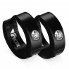 Small hoops earrings - with zirconia - stainless steelEarrings