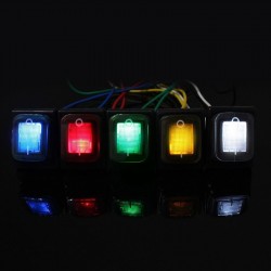 4 Pin DPST - T85 - car / boat toggle - rocker switch with LED - waterproofSwitches