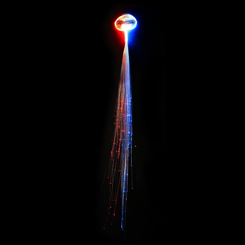 Glowing hair - hairpin with colorful luminous LED stringsWigs