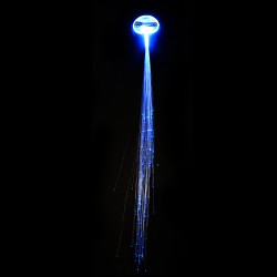 Glowing hair - hairpin with colorful luminous LED stringsWigs