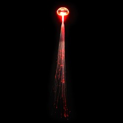 Glowing hair - hairpin with colorful luminous LED stringsWigs
