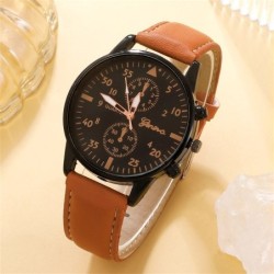 Luxury Quartz watch - with leather bracelets - setWatches
