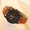 Luxury Quartz watch - with leather bracelets - setWatches