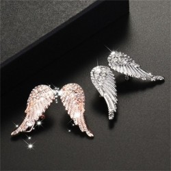 Vintage style earrings - crystal angel wingsEarrings