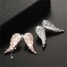 Vintage style earrings - crystal angel wingsEarrings