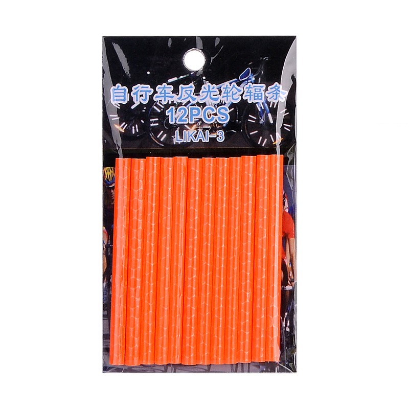 Bicycle wheel spokes lights - reflective tubes - 12 piecesBicycle