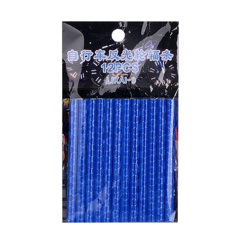 Bicycle wheel spokes lights - reflective tubes - 12 piecesBicycle