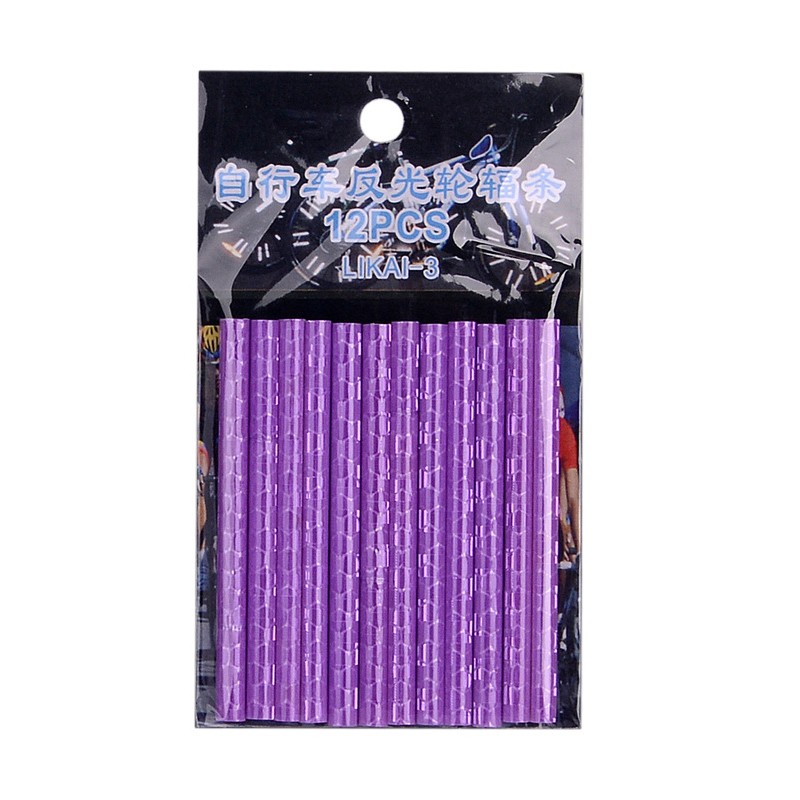 Bicycle wheel spokes lights - reflective tubes - 12 piecesBicycle