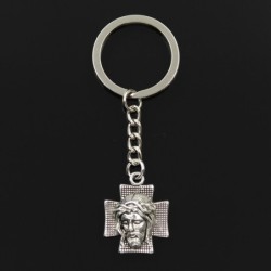 Cross with Jesus - metal keychainKeyrings