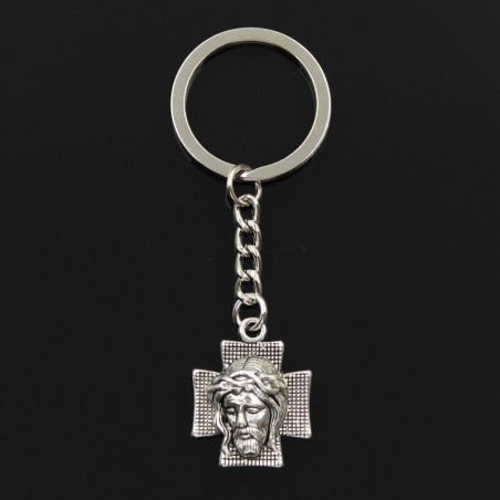 Cross with Jesus - metal keychainKeyrings
