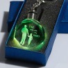 "Dad you are my hero" - crystal keychain - LEDKeyrings