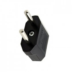 US flat plug to EU round plug - adapter - travel plugPlugs