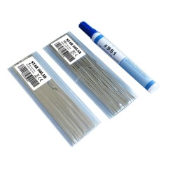 20 meters tabbing tab wire - 2 meters PV ribbon bus wire - 951 soldering rosin flux penSolar