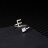 Resizable ring - A-Z alphabet letters with rhinestonesRings