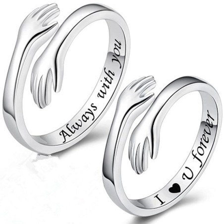 Resizable ring - "I Love You Forever" - unisexRings