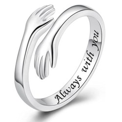 Resizable ring - "I Love You Forever" - unisexRings