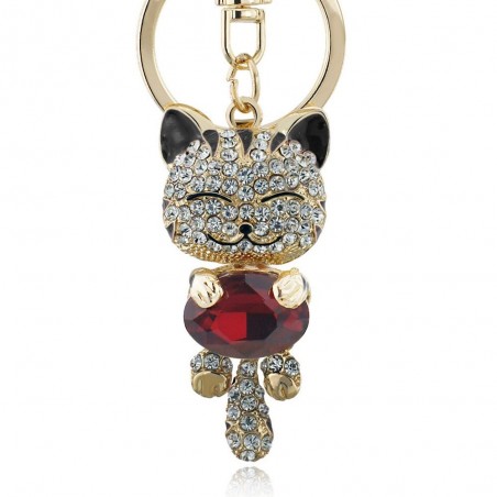 Crystal cat - keychainKeyrings