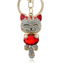 Crystal cat - keychainKeyrings