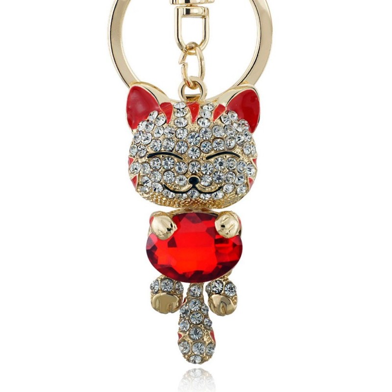 Crystal cat - keychainKeyrings