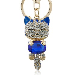 Crystal cat - keychainKeyrings