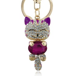 Crystal cat - keychainKeyrings
