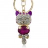 Crystal cat - keychainKeyrings