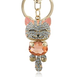 Crystal cat - keychainKeyrings
