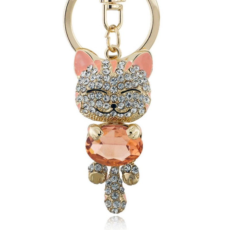 Crystal cat - keychainKeyrings