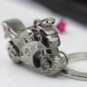 Metal keychain with motorcycleKeyrings