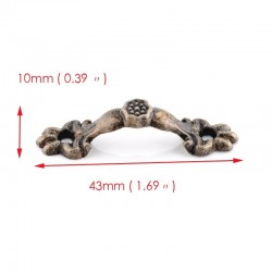 Antique furniture handles - 43 * 10 mm - 10 piecesFurniture