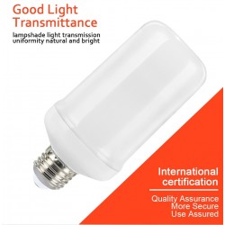 Flame fire effect light - LED bulbE14