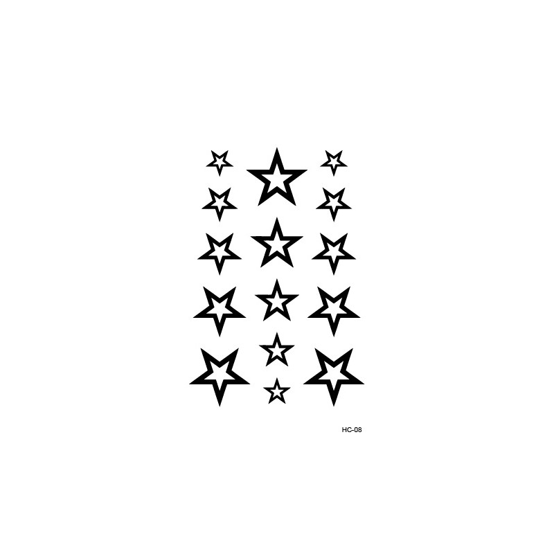 Black temporary tattoo - waterproof stickerStickers