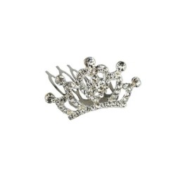 Crystal crown tiara - hair clipHair clips