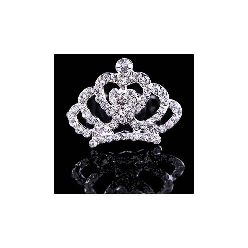 Crystal crown tiara - hair clipHair clips