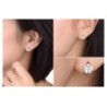 Round silver earrings with crystal butterflyEarrings