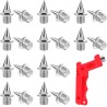 Hard steel track / cross country spikes - with spike wrench - for sports shoes - 20 piecesSport & Outdoor