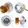 Motorcycle headlight - LED projector - single light - angel / devil eyesTurning lights